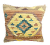 Wool Kilim Floral Pillow / Cushion Cover Handmade Woven Bed Head Cushions New Wool Woolen Needlepoint Christmas Round Cushion