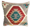 Wool Kilim Floral Pillow / Cushion Cover Handmade Woven Bed Head Cushions New Wool Woolen Needlepoint Christmas Round Cushion