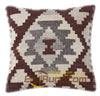 Wool Kilim Floral Pillow / Cushion Cover Handmade Woven Bed Head Cushions New Wool Woolen Needlepoint Christmas Round Cushion