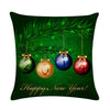 A pillow for Christmas decoration. A pillow for Christmas bell decoration covers a linen pillowcase on a sofa seat.