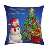 five centimeters pillow cover Christmas white Snowman linen knife pillow cover Christmas Happy New Year gift pillow Caseh 718