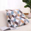 Simple Bed Cushion Triangle Single Household Sofa Canvas Back Cushion Soft Bag Bed Pillow Back  Christmas Cushion Covers 50C032