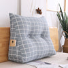 Simple Bed Cushion Triangle Single Household Sofa Canvas Back Cushion Soft Bag Bed Pillow Back  Christmas Cushion Covers 50C032