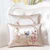 New Embroidery Flower Birds Orchid Ethnic Cover Pillow Cushion Case Christmas Home Decor Chinese Sofa Chair Lumbar Pillow Cover