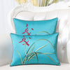 New Embroidery Flower Birds Orchid Ethnic Cover Pillow Cushion Case Christmas Home Decor Chinese Sofa Chair Lumbar Pillow Cover