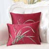 New Embroidery Flower Birds Orchid Ethnic Cover Pillow Cushion Case Christmas Home Decor Chinese Sofa Chair Lumbar Pillow Cover