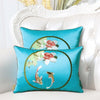 Latest Embroidery Fish Joyous Silk Cushion Cover Pillow Case Christmas Home Decoration Sofa Chair Chinese style Pillow Cover