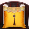 Luxury Jade Patchwork Natural Mulberry Silk Pillow Case Cushion Cover Christmas Sofa Chair Covers China Cushion Decor