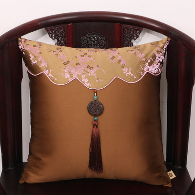 Luxury Jade Patchwork Natural Mulberry Silk Pillow Case Cushion Cover Christmas Sofa Chair Covers China Cushion Decor