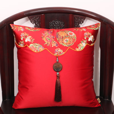 Luxury Jade Patchwork Natural Mulberry Silk Pillow Case Cushion Cover Christmas Sofa Chair Covers China Cushion Decor