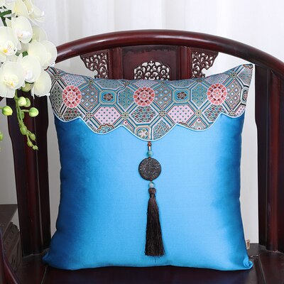 Luxury Jade Patchwork Natural Mulberry Silk Pillow Case Cushion Cover Christmas Sofa Chair Covers China Cushion Decor