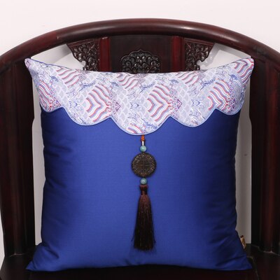 Luxury Jade Patchwork Natural Mulberry Silk Pillow Case Cushion Cover Christmas Sofa Chair Covers China Cushion Decor