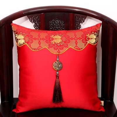 Luxury Jade Patchwork Natural Mulberry Silk Pillow Case Cushion Cover Christmas Sofa Chair Covers China Cushion Decor