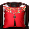 Luxury Jade Patchwork Natural Mulberry Silk Pillow Case Cushion Cover Christmas Sofa Chair Covers China Cushion Decor