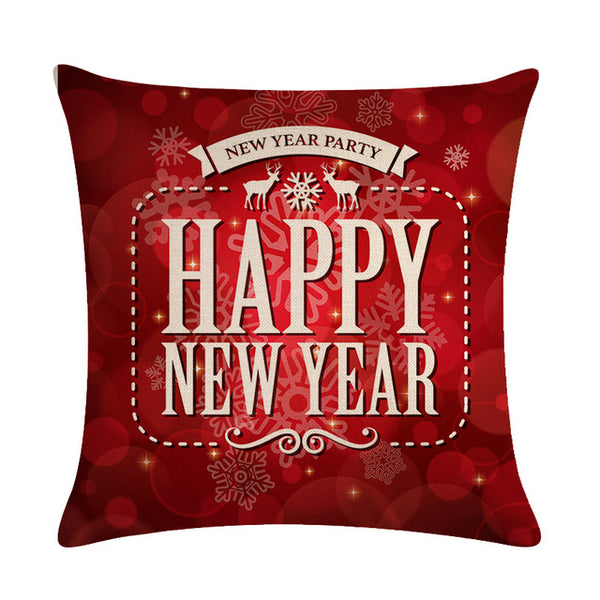 Hot Selling Drop Shipping Christmas Pillow Case Sofa Waist Throw Cushion Cover Home Christmas Pillow Covers Decorative ZY853