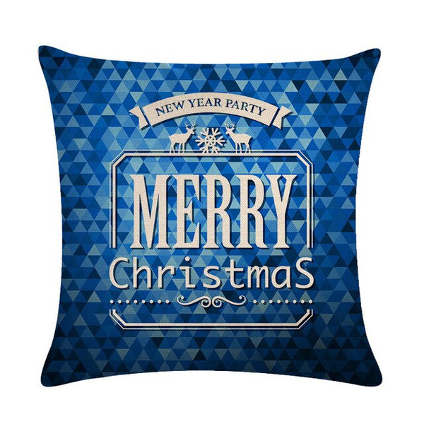 Hot Selling Drop Shipping Christmas Pillow Case Sofa Waist Throw Cushion Cover Home Christmas Pillow Covers Decorative ZY853