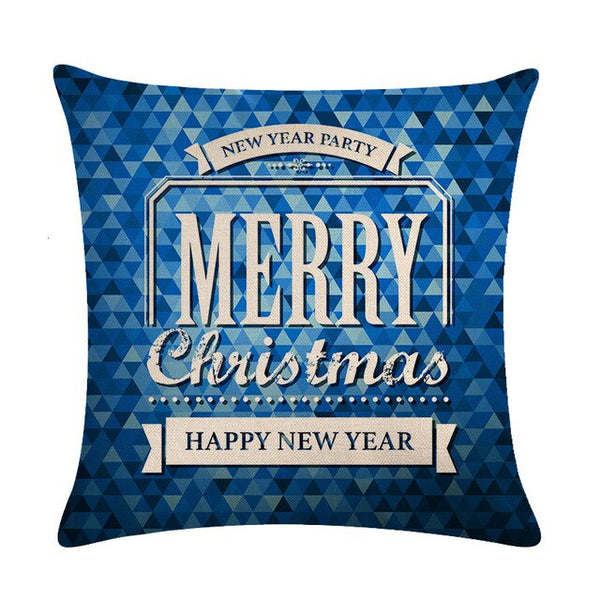 Hot Selling Drop Shipping Christmas Pillow Case Sofa Waist Throw Cushion Cover Home Christmas Pillow Covers Decorative ZY853