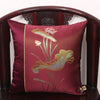 Classic Lotus Print Fabric Cover Cushion Merry Christmas Pillow Case Sofa Chair Cushion Case High End Pillow Cover Decorative