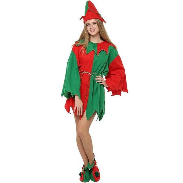 2019 New Arrival Elf Costume Boys Christmas Costume For Girls Family Elves Costume For New Year Party Christmas Couple Cosplay