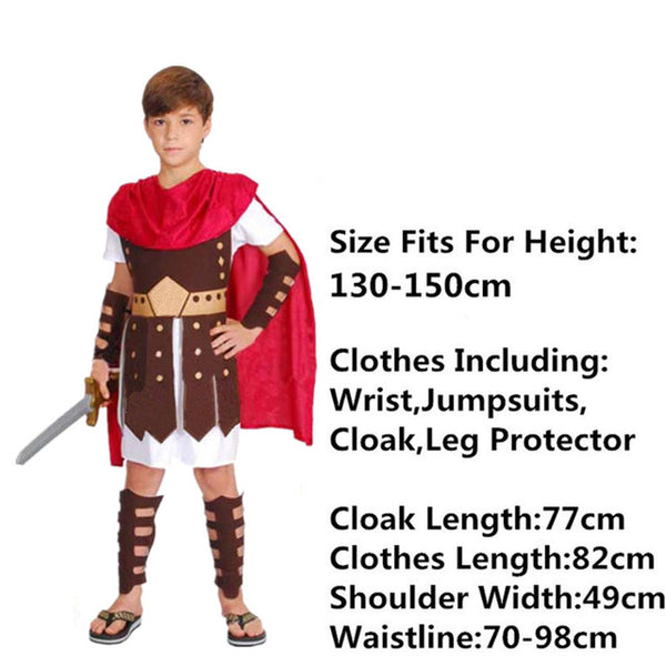 Women Men Kids Acient Rome Knight Costume Family Warrior Cosplay Costumes Carnivals Fancy Dress Supplies Purim Christmas