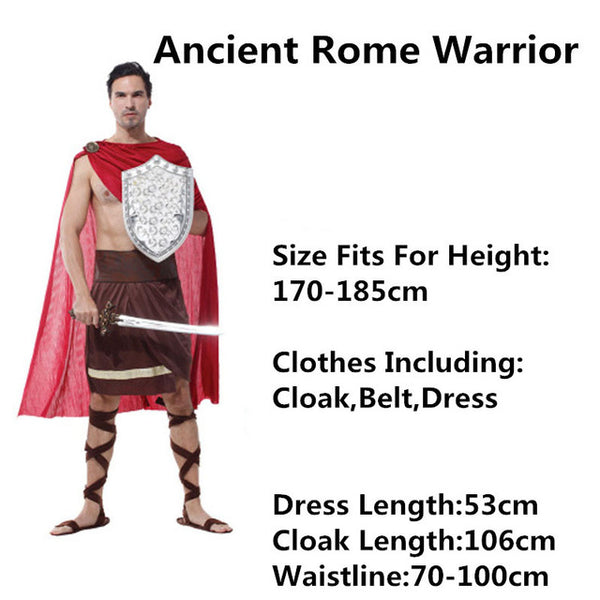 Women Men Kids Acient Rome Knight Costume Family Warrior Cosplay Costumes Carnivals Fancy Dress Supplies Purim Christmas