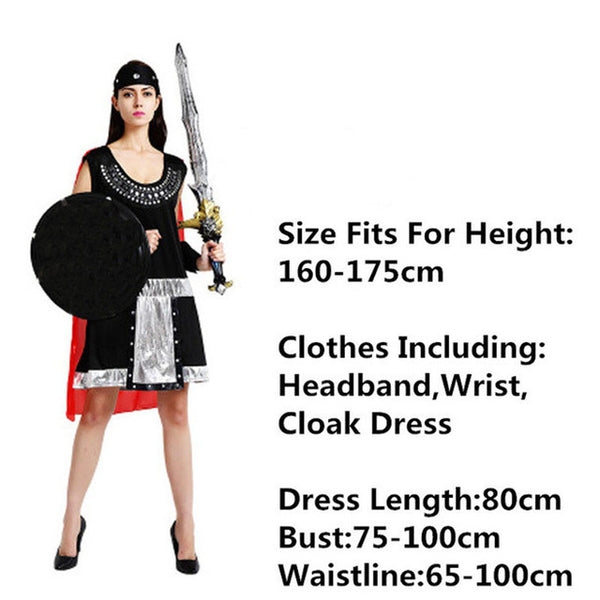 Women Men Kids Acient Rome Knight Costume Family Warrior Cosplay Costumes Carnivals Fancy Dress Supplies Purim Christmas