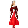 Red Christmas Cosplay Costumes Xmas Eve Costume Party Long Sleeve Family Group Role Play Carnival Festival Disfraz for Kid Woman