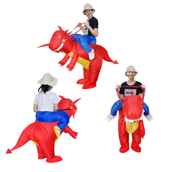 Dinosaur Inflatable Clothing Adult Kid Performance Clothing Cartoon Costume Party Halloween Christmas Family Inflatable Suit