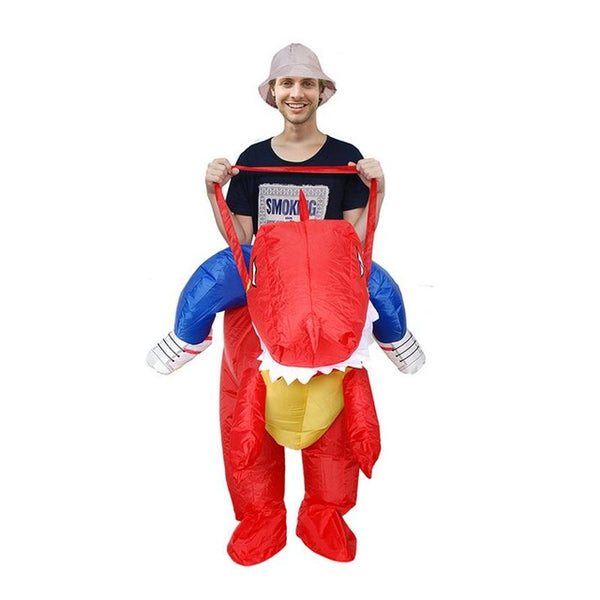 Dinosaur Inflatable Clothing Adult Kid Performance Clothing Cartoon Costume Party Halloween Christmas Family Inflatable Suit