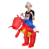 Dinosaur Inflatable Clothing Adult Kid Performance Clothing Cartoon Costume Party Halloween Christmas Family Inflatable Suit