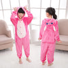 2019 Winter Family Christmas Stitch Cosplay Costume Adults Kids Women Men Flannel Kigurumi Onesie Anime Pajamas Sets Sleepwear