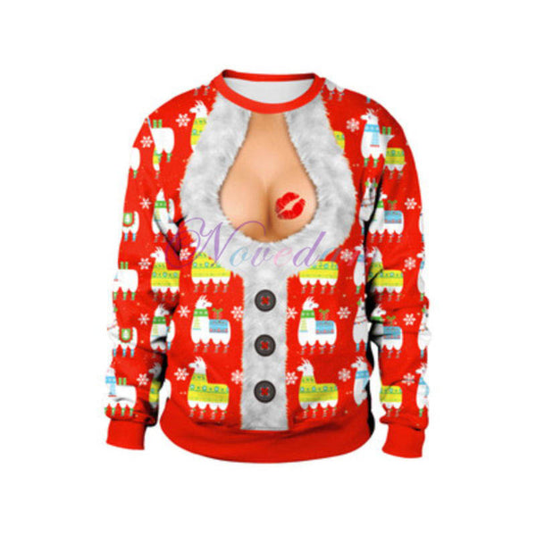 Funny Ugly Christmas Sweater Family 3D Printed Hoodie Sweatshirt Pullover Christmas Costume Gift Lovers' Sweater