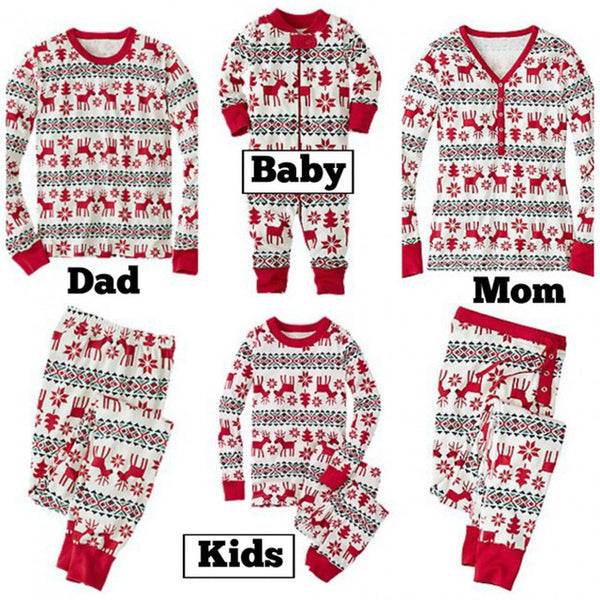 Christmas parent-child wear home service pajamas women children baby father mother children pet family clothing