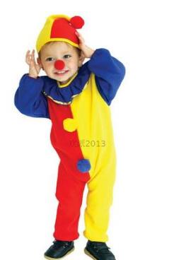 Hot 2017 Adult kids clown costumes for boys halloween cosplay costumes Family clothes Magician Clothing Christmas Clown Costume