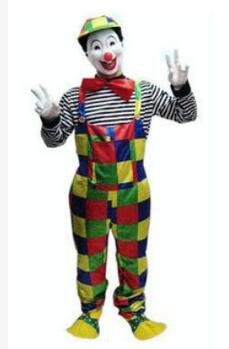 Hot 2017 Adult kids clown costumes for boys halloween cosplay costumes Family clothes Magician Clothing Christmas Clown Costume