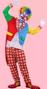 Hot 2017 Adult kids clown costumes for boys halloween cosplay costumes Family clothes Magician Clothing Christmas Clown Costume