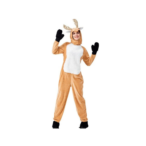 Free Shippings Christmas Halloween Adult Children Elk Animals cosplay Dress Up Shows Family Fun Christmas Elk Cosplay Costumes