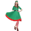 Classic Christmas Elf Cosplay For Children Christmas Spirit Costume Adult Women Santa Claus Dress Kids Xmas Hat Family Outfit