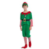 Classic Christmas Elf Cosplay For Children Christmas Spirit Costume Adult Women Santa Claus Dress Kids Xmas Hat Family Outfit