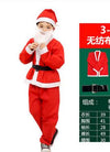 2017 Christmas costumes santa claus Adult Kids clothing halloween costumes New year clothes Christmas Family suit AMBESTPARTY