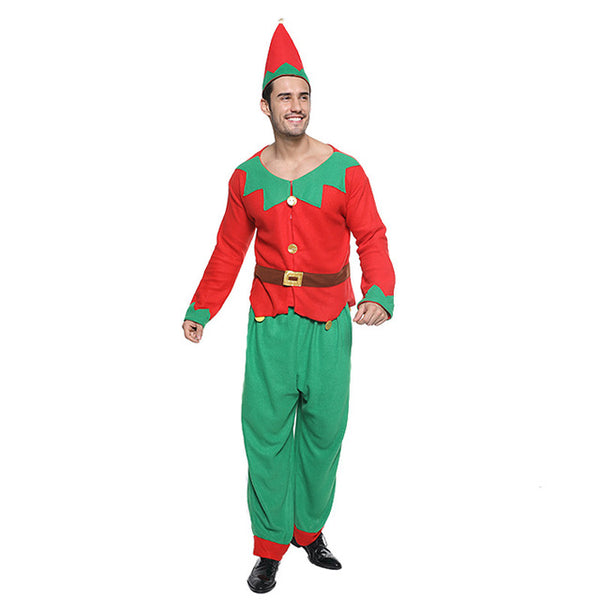 Christmas Elf Cosplay Kids Santa Claus Costume Adult Family Matching Clothes New Year Carnival Group Fancy Dress