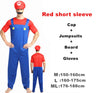 Adult Halloween Super Mario Cosplay Costumes Children family Funy Luigi Bros Plumber Purim Costume Fancy Dress Christmas party