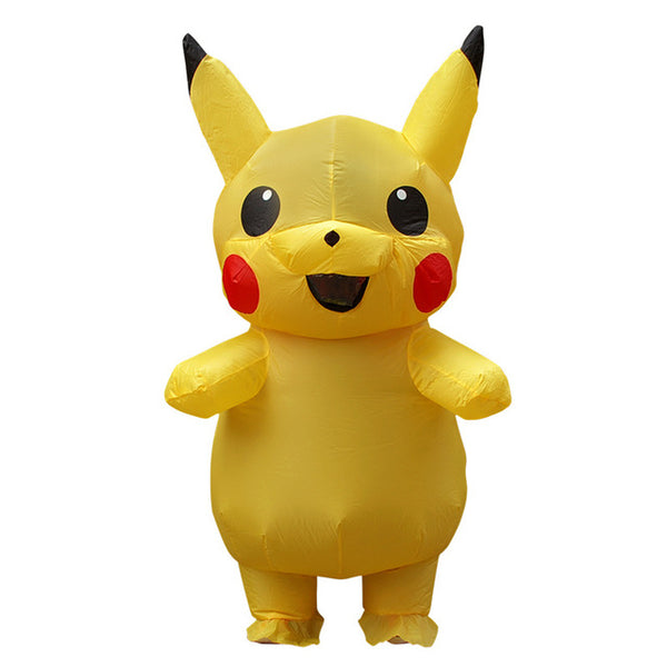 Christmas Ball Family Party Cosplay Pikachu Inflatable Clothing Cartoon doll Costume Adult and child Clothes Waterproof