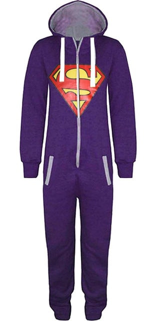 Winter Matching Family Christmas Pajamas Women Men's Homem Pijama Hombre Adults Onesie Super Man Cospaly Costumes