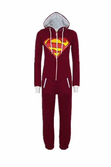 Winter Matching Family Christmas Pajamas Women Men's Homem Pijama Hombre Adults Onesie Super Man Cospaly Costumes