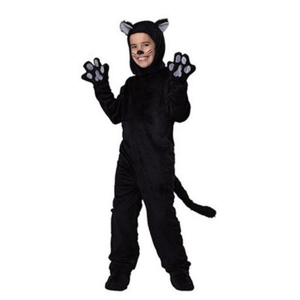 Black Cat Cosplay Costume Halloween Christmas Family Matching Clothing Boy Girl Fancy Sets Navidad Family Matching Clothes