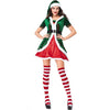 Adult Couples Family Mr & Mrs Santa Elf Helpers Costume Christmas New Year's Fleece Clothes For Men & Women Plus Size Green/Red