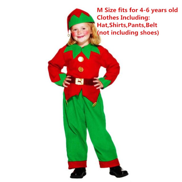 Kids Adults  Clown Elf Costume Family Lovers Cosplay Costumes  Masquerade Party Dress Decoration  Halloween Christmas
