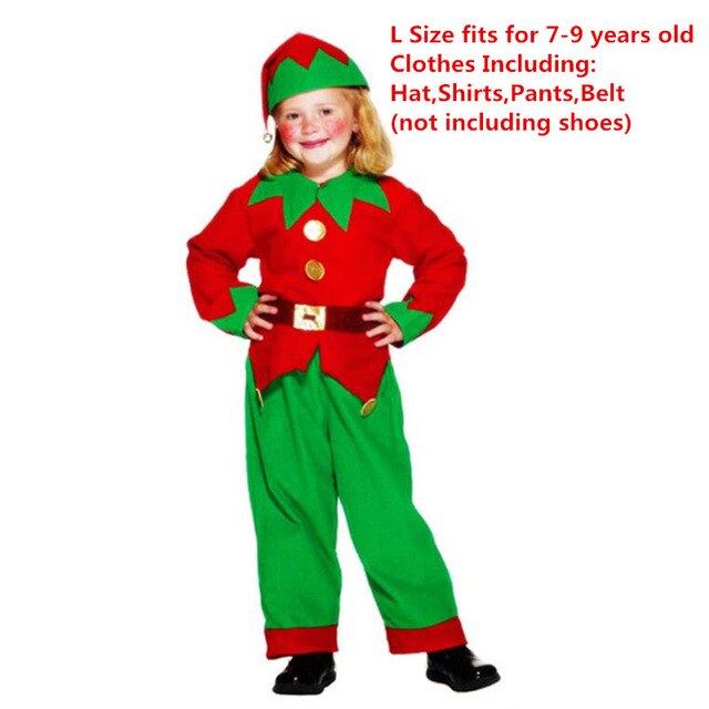 Kids Adults  Clown Elf Costume Family Lovers Cosplay Costumes  Masquerade Party Dress Decoration  Halloween Christmas