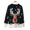 Lovely Christmas Sweater Lover Family Matching Jumper Xmas Reindeer Women O-Neck Deer Casual Knitted Pullovers